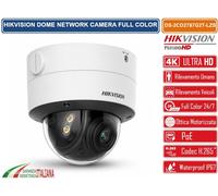 TELECAMERA IP DOME 8MP 4K COLORVU VARIFOCALE MOTORIZZATA 2.8-12MM POE IP67