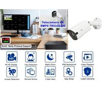 TELECAMERA IP DOUBLE LIGHT 8M SONY STARVIS POE ONVIF H.265+ FULL COLOR 30MT IP65