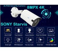 TELECAMERA IP DOUBLE LIGHT 8M SONY STARVIS POE ONVIF H.265+ FULL-COLOR 30MT NEY