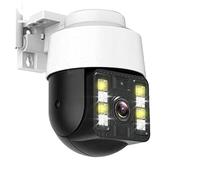 Telecamera IP PTZ da 3 MP Visione notturna a colori for esterni IR Audio bidirezionale Mini Dome Home P2P di sicurezza for sorveglianza wireless Rilevamento del movimento(A 3MP Cam 64G)