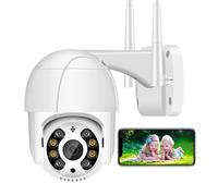 Telecamera IP PTZ da 4 MP, videosorveglianza wireless 1080P con rilevamento umano AI, zoom digitale 4X, audio P2P, Wi-Fi, for esterni(4MP NO SD Card)