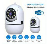Telecamera IP PTZ per interni/esterni 1080P Full HD, senza fili WiFi, con rilevamento automatico, allarme e visione notturna a colori, rotazione orizzontale a 360° e verticale a 110°, per la domestica