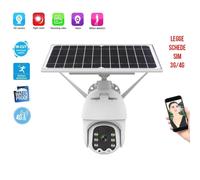 TELECAMERA IP SOLARE 4G SIM WIFI HD VIDEOSORVEGLIANZA MOTORIZZATA 2MP 1080P IP67
