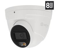 TELECAMERA IP TURRET 20MT IR E LED BIANCO 8MP CON POE CMOS E MICROFONO 2,8MM SSB1-VISSF-IPT020A-8B1-DL SAFIRE SMART