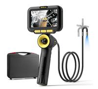 Telecamera Ispettiva Articolata 360° con Joystick, Monitor 5'', Sonda Sottile 6.2mm, Cavo Flessibile 5ft (1.5m) per Endoscopio - Doppia Batteria