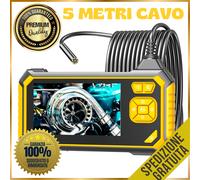 Telecamera Ispezione HD 1080P Schermo 4.3 Endoscopio Industriale 7.9mm Impermeab