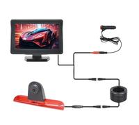 Telecamera La Retromarcia Impermeabile Luce Freno Auto Telecamera Retromarcia Retromarcia Con Monitor Da 4,3 Pollici Per Peugeot Per Boxer Per Citroen Per Relay(Desktopdisplaycamera)