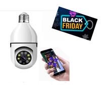 Telecamera lampadina da interno e esterno Wi-Fi motorizzata e infrarossi IP cam