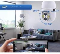 Telecamera Lampadina Wifi Videocamera Sorveglianza Portalampada E27