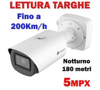 TELECAMERA LETTURA TARGHE fino a 200Km/h NOTTURNO 180 METRI 5MPX 2023