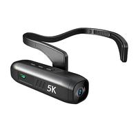 telecamera montata sulla testa HUIOP Videocamera 5K montata sulla testa Videocamera WiFi indossabile Videocamera Webcam 30MP Anti-vibrazione IPX5 Impermeabile con obiettivo grandangolare 120° Supporto