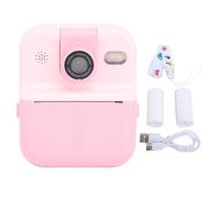 Telecamera mtlavishishing Una fotocamera digitale stampata istantanea con video Scherma IPS da 2,4 pollici 1080p adatti a ragazzi e ragazze di età compresa tra 3 12 ideali per (Rosa)