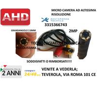 TELECAMERA NASCOSTA OCCULTABILE MICRO SPY AHD 2MP CON VISIONE NOTTURNA(limitata)