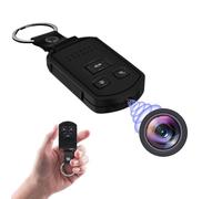 Telecamera nascosta per auto, mini telecamera spia portatile HD 1080p, con portachiavi nascosto, con visione notturna, rilevamento del movimento, registrazione in loop, telecamere di sorveglianza e