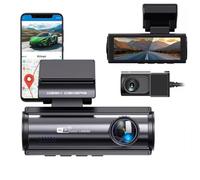 Telecamera nascosta WiFi 4K DVR per auto, schermo IPS 2.0, supporto telecamera posteriore controllo app, registrazione fotocamera GPS Ultra 2160P Dual Lens anteriore e posteriore WDR, visione notturna