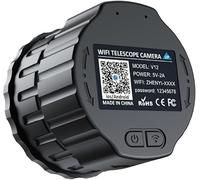 Telecamera oculare WiFi, video 2,5K, 1920 x 1080 pixel, con schermo da 1,5", adatta per microscopio ottico telescopico da 24 a 50 mm e binocolo monoculare con scheda di memoria da 64 GB (V12-1)