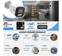 KIT COMPLETO DVR 4 Canali AHD + 4 Telecamere SONY AHD 1080P + Alim AA