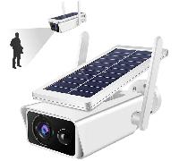 Telecamera pannello solare wifi 2MPX infrarossi sensore movimento SD senza fili
