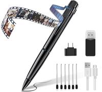Telecamera Penna 1080P HD con Registrazione Audio e Video, Mini Videocamera Portatile con OTG e Rilevamento del Movimento, Perfetta per Riunioni, Lezioni e Uso in Ufficio