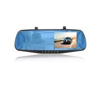 Telecamera per Auto Dash Cam 4,3 pollici DVR per auto Specchietto retrovisore Registratore di guida Telecamera anteriore e posteriore Videoregistratore Dashcam Auto Grandangolo(No Rear Camera,32G)