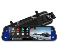Telecamera per Auto Dashcam da 10" 4K 3840 * 2160P Car DVR Carplay Android Auto GPS 5G WIFI Specchietto retrovisore Dashcam Auto Grandangolo(4K-10M 1080P)