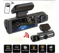 TELECAMERA PER AUTO DASHCAM WIFI DVR CAR VIDEO CAMERA VISIONE NOTTURNA 2 CAM