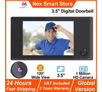 Telecamera per campanello MicroData da 3,5'', 120 ° Ampio display HD da 1 milione di visualizzazione, mini spioncino elettronico Cat Eye per visore digitale intelligente