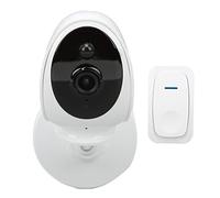 Telecamera per Campanello WiFi 1080P Telecamera per Visione Notturna a Infrarossi HD Monitoraggio Videocitofono Senza Fili Telecamera per Campanello Senza Fili Video WiFi (Spina