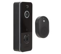 Telecamera per Campanello Wireless, Telecamera Diurna e Notturna con Obiettivo Grandangolare, Video HD a Livello 1080P, con Design di Conversazione Bidirezionale, Videochiamate