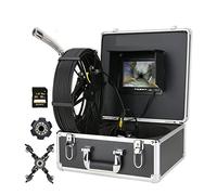 Telecamera per Condotte, Videocamera for l'ispezione dei tubi fognari AHD 1080p DVR Monitor da 7 pollici, IP68 Camera fognaria con di endoscopio industriale con oleodotto di scarico del localizzatore