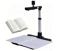 Telecamera per Documenti e Scanner per Libri, Visualizzatore Portatile con Correzione Automatica, Esportazione PDF e Registrazione Video, per Aula, Ufficio e Didattica Online
