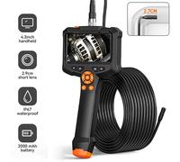 Telecamera per endoscopio 4.3 "/2.4" Singola doppia lente HD 1080P Telecamera per ispezione auto IP67 Periscopio industriale impermeabile con 8 LED