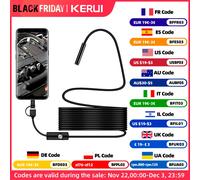 Telecamera per endoscopio Android da 7MM 3 IN1 Micro USB tipo C periscopio Mini telecamera impermeabile LED ispezione per auto per HUAWEI XIAOMI PC