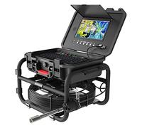 Telecamera per endoscopio con sonda da 512 Hz, luci Impermeabili IP68, Cavo di drenaggio da 20 m, Monitor LCD da 9" con Registrazione DVR per l'ispezione di tubazioni industriali