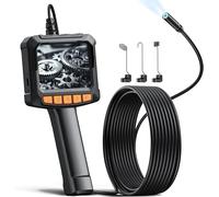 Telecamera per endoscopio da 2.4 pollici 1920P telecamera per ispezione auto Single & Dual Len IP67 endoscopio industriale impermeabile 8LED luci per motore