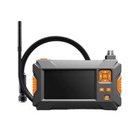 Telecamera per endoscopio, Endoscopio Con Schermo P30 Lente Singola E Doppia 4.3" Serpente Di Ispezione Industriale Borcope Per Fognature per tubi domestici, auto(Orange 1-meter snake wire)