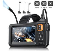 Telecamera per endoscopio industriale 1080P Telecamera per ispezione per auto con tubo a obiettivo singolo IPS da 4,3 pollici con 8 mm IP67 impermeabile 8 LED 8.5MM Single Head
