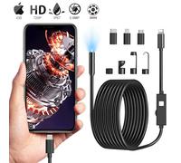 Telecamera per endoscopio industriale 3in1 per IOS iPhone Mini telecamera di ispezione Micro USB/Tipo-C IP67 Periscopio per condutture per auto impermeabile