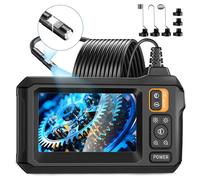 Telecamera per endoscopio industriale 8mm HD1080P Schermo IPS da 4,3 pollici Telecamera per ispezione tubi 1080P per riparazione auto IP67 Impermeabile 8 LED