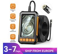 Telecamera per endoscopio industriale con obiettivo singolo e doppio da 4,3 "HD1080P Periscopio per ispezione auto IP67 Telecamera per fognature impermeabile con 8 LED duri