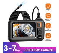 Telecamera per endoscopio industriale con schermo IPS da 4.3 pollici 8mm HD1080P IP67 impermeabile 8 LED periscopio di ispezione della luce per la riparazione dell'auto del tubo