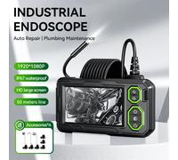 Telecamera per endoscopio industriale telecamera per ispezione di tubi da 4.3 pollici per riparazione auto endoscopio impermeabile IP67 con 8 luci a LED regolabili