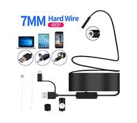 Telecamera per Fognature, 108. 0P / 640p USB Telecamera di ispezione dell'endoscope 3 in 1 USB/Micro. USB/Borrescopio for fotocamera for endoscopio Type-C con 8 PORTATO(2m,7mm single lens)