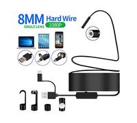 Telecamera per Fognature, 108. 0P / 640p USB Telecamera di ispezione dell'endoscope 3 in 1 USB/Micro. USB/Borrescopio for fotocamera for endoscopio Type-C con 8 PORTATO(10m,8mm single lens)