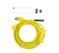 Telecamera per Fognature, 7mm. Endoscopio 3 in 1 USB/Micro. USB/Fotocamera di ispezione del BoresCope di tipo C impermeabile for lo smartphone(3.5m,7mm Yellow)