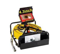 Telecamera per fognature, 8500mAh Capacità a batteria HD DVR Pipeline Camera 16GB Card IP68 Scarico industriale Telecamera di ispezione for tubi di fogna Endoscopio(10m,NO DVR 17mm)
