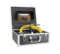 Telecamera per Fognature, Camera fognaria con monitor da 9 pollici Dvr Endoscopio industriale di scarico di fognature 2 2 mm IP68 HD Videocamera dell'ispezione dei tubi fognari con autolelandazione au
