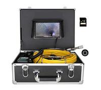 Telecamera per Fognature, Fotocamera fognaria 17mm 8 GB SD Carta Dvr Videocamera dell'ispezione dei tubi fognari, IP68 Drenaggio conduttura fognaria endoscopewoscopewith 7 pollici monitor 20/30/40/50m
