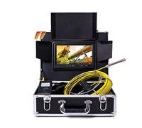 Telecamera per Fognature, Fotocamera fognaria con monitor da 9 pollici 1 7mm 20/30/50/100m Videocamera dell'ispezione dei tubi, 8 GB TF Carta DVR IP68 Drenaggio dell'endoscopio industriale del gasdott