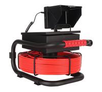 Telecamera per fognature in acciaio inossidabile da 4,3 pollici con DVR da 5600mAh, 100V-240V, lunghezza cavo 50m/164ft